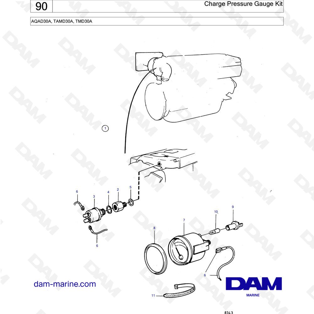 Volvo Penta AD30A AQAD30A MD30A TAMD30A TMD30 Kühlung | -nl